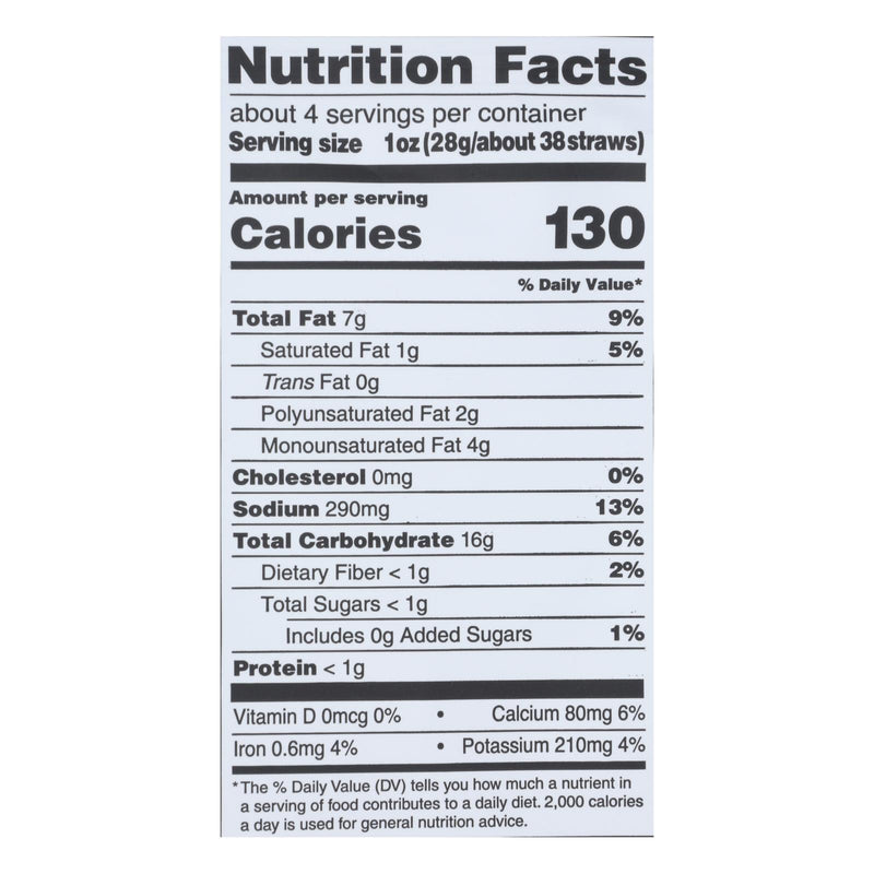 Sensible Portions - Veggie Straw Zesty Ranch - Case Of 12 - 4.25 Ounces - GreatEagleInc