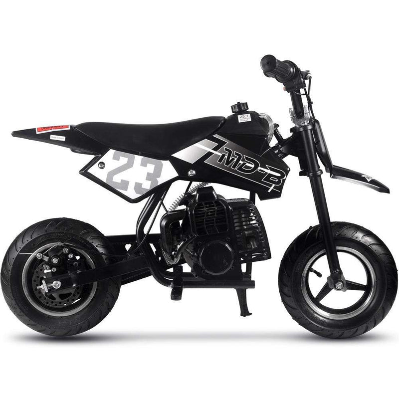 Mototec Db-02 50cc 2-stroke Kids Supermoto Dirt Bike Black - Apparel & Accessories