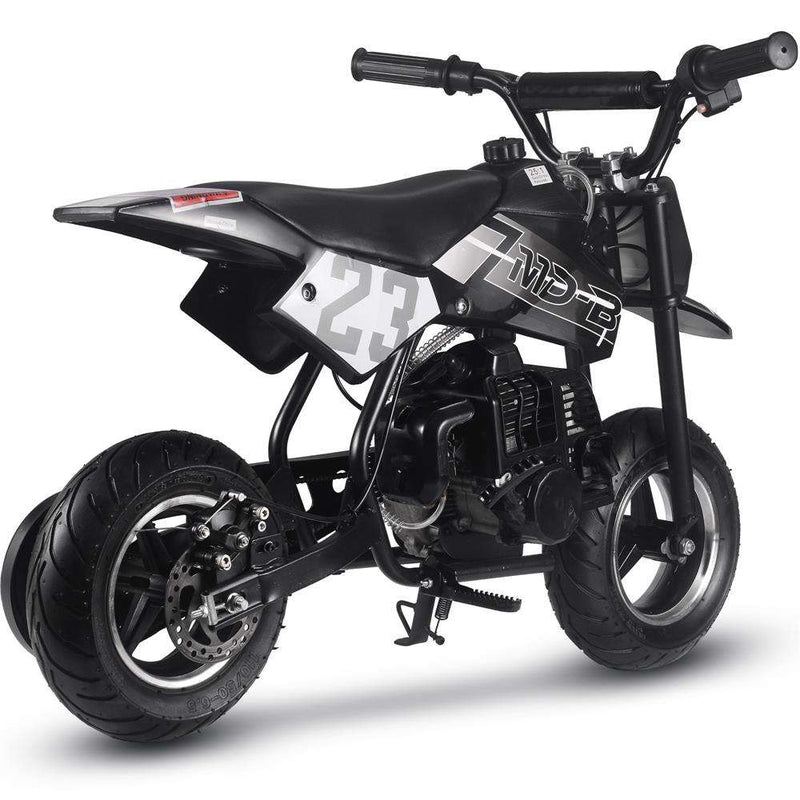 Mototec Db-02 50cc 2-stroke Kids Supermoto Dirt Bike Black - Apparel & Accessories