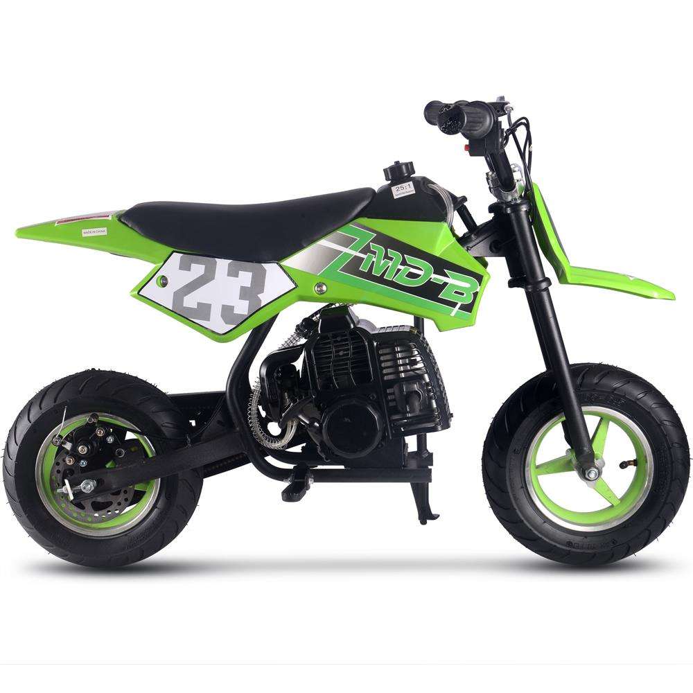 Mototec Db-02 50cc 2-stroke Kids Supermoto Dirt Bike Green - Apparel & Accessories