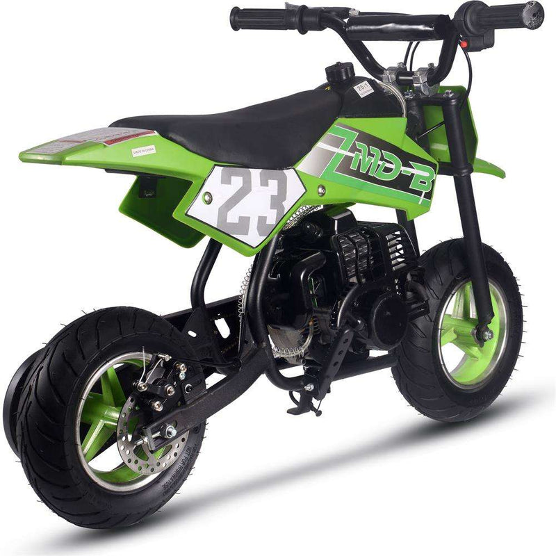 Mototec Db-02 50cc 2-stroke Kids Supermoto Dirt Bike Green - Apparel & Accessories