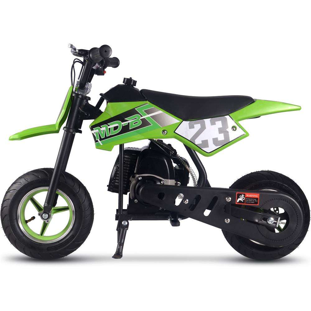 Mototec Db-02 50cc 2-stroke Kids Supermoto Dirt Bike Green - Apparel & Accessories