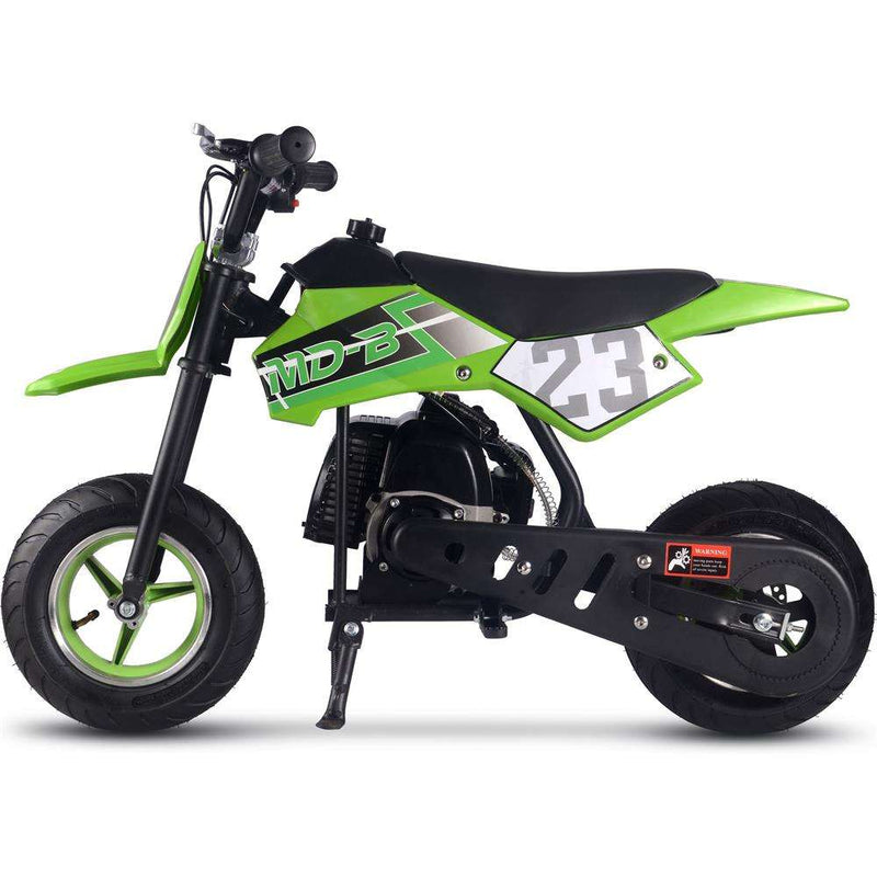 Mototec Db-02 50cc 2-stroke Kids Supermoto Dirt Bike Green - Apparel & Accessories