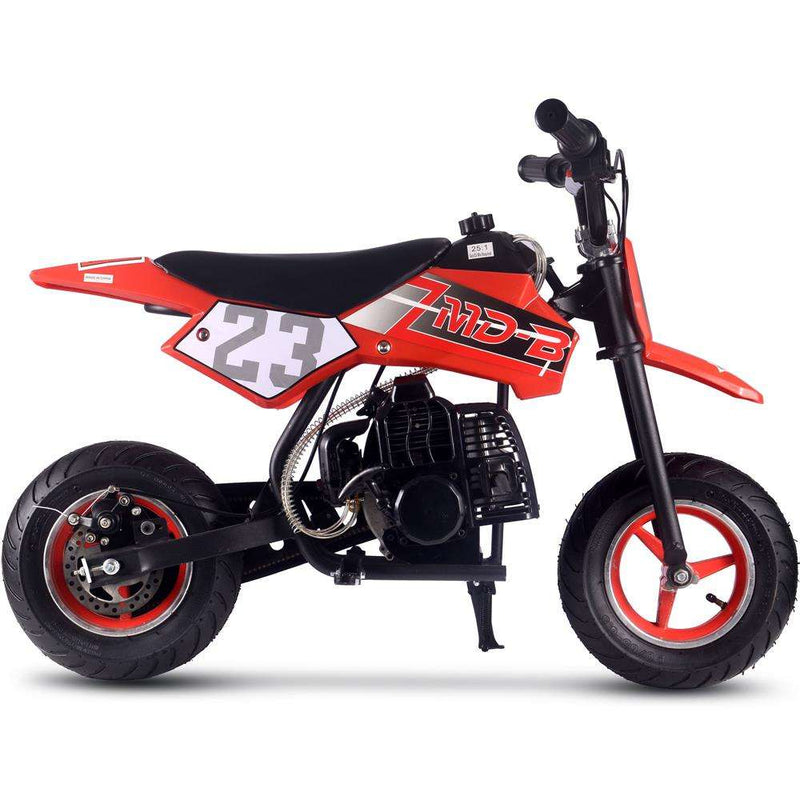 Mototec Db-02 50cc 2-stroke Kids Supermoto Dirt Bike Red - Apparel & Accessories