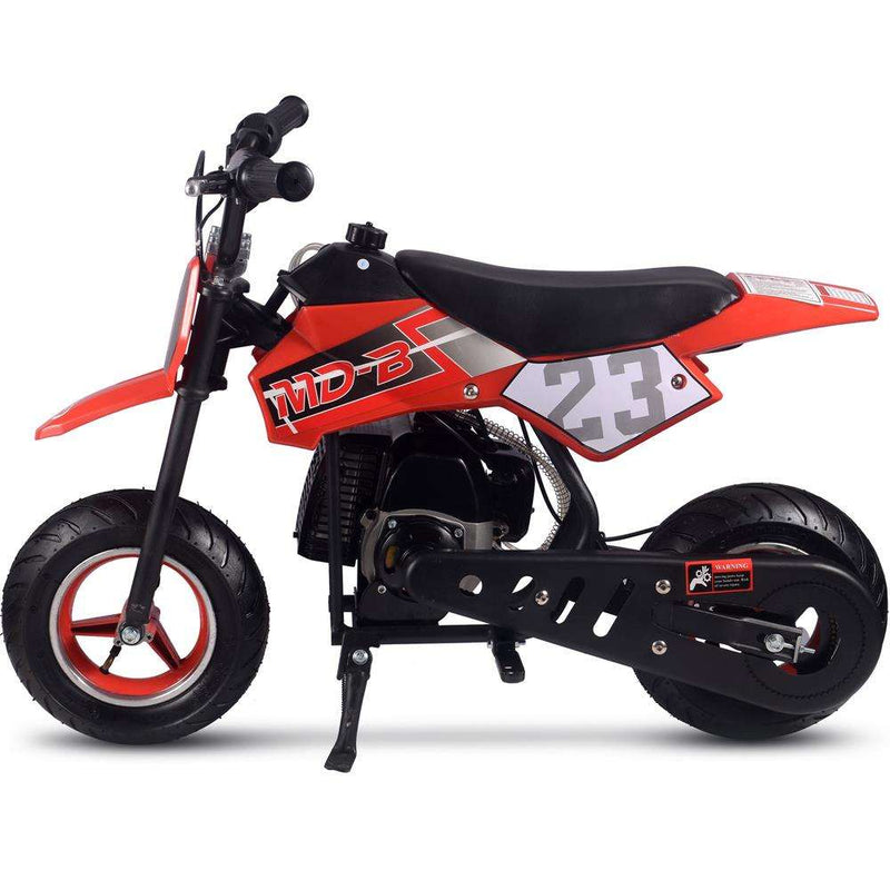 Mototec Db-02 50cc 2-stroke Kids Supermoto Dirt Bike Red - Apparel & Accessories