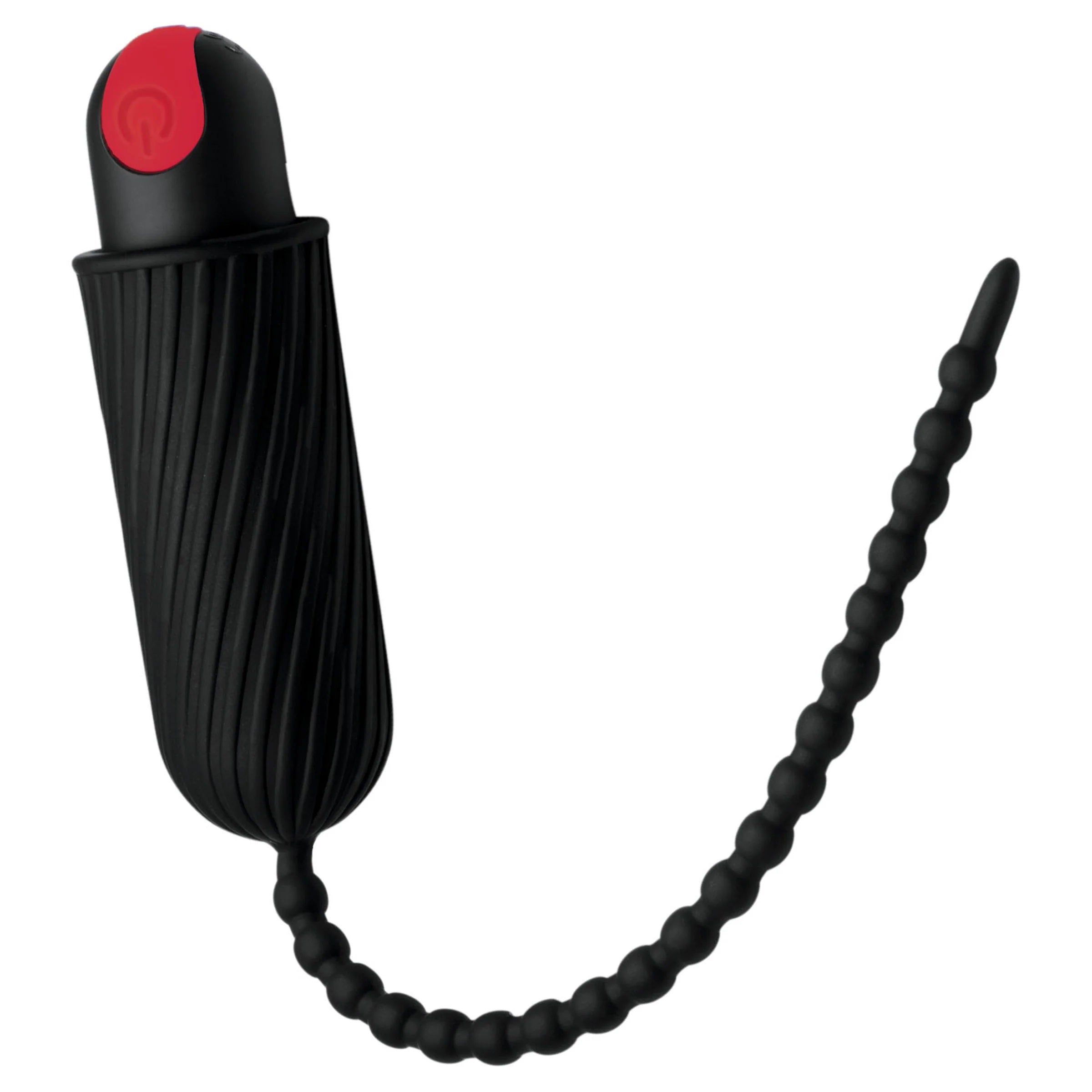28x Dark Chain Rechargeable Remote Silicone Sound - Black - Adult Products