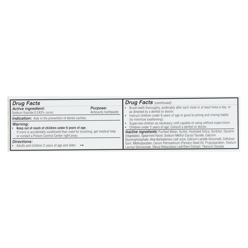 Spry Toothpaste - Spearmint - Fluoride - 5 Oz - GreatEagleInc