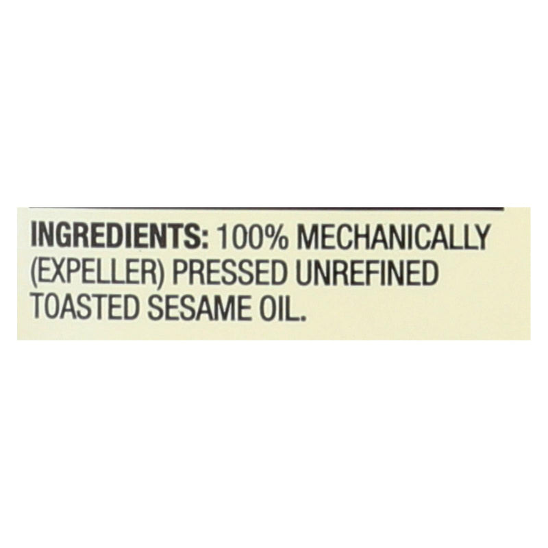 Spectrum Naturals Unrefined Toasted Sesame Oil - Case Of 12 - 16 Fl Oz. - GreatEagleInc