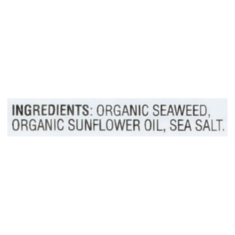 Gimme Seaweed Snacks Organic Roasted Seaweed Snack - Sea Salt - Case Of 8 - 6/.17 Oz - GreatEagleInc