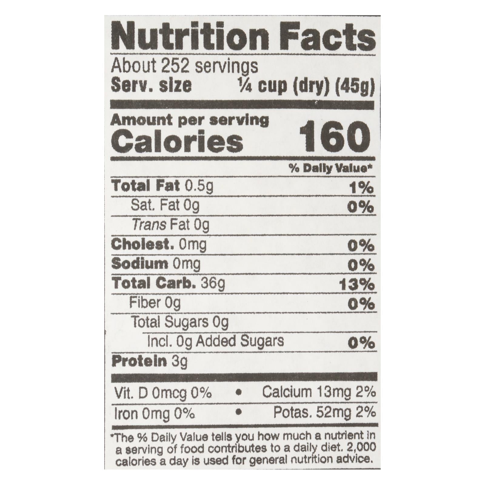 Lundberg Family Farms Organic California White Basmati Rice - Case Of 25 Lbs - GreatEagleInc