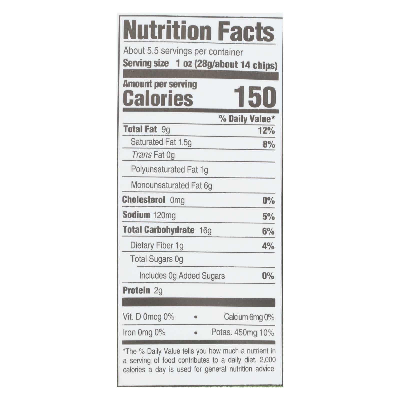 Boulder Canyon - Avocado Oil Canyon Cut Potato Chips - Sea Salt - Case Of 12 - 5.25 Oz. - GreatEagleInc