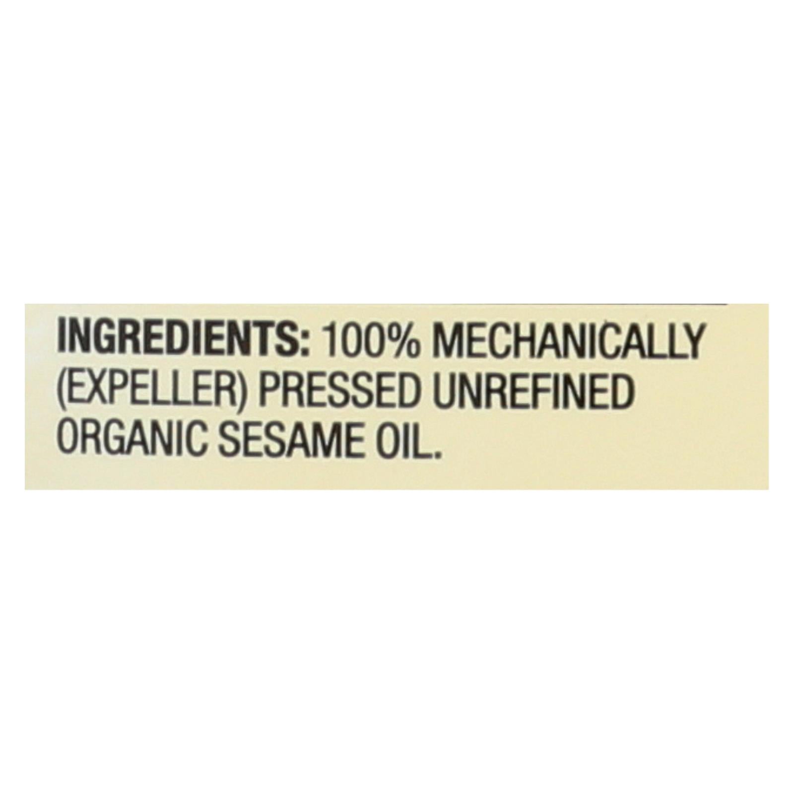 Spectrum Naturals Organic Unrefined Sesame Oil - Case Of 12 - 16 Fl Oz. - GreatEagleInc