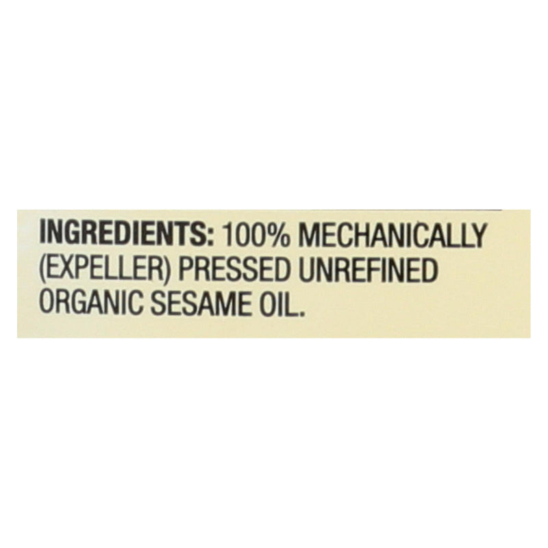 Spectrum Naturals Organic Unrefined Sesame Oil - Case Of 12 - 16 Fl Oz. - GreatEagleInc
