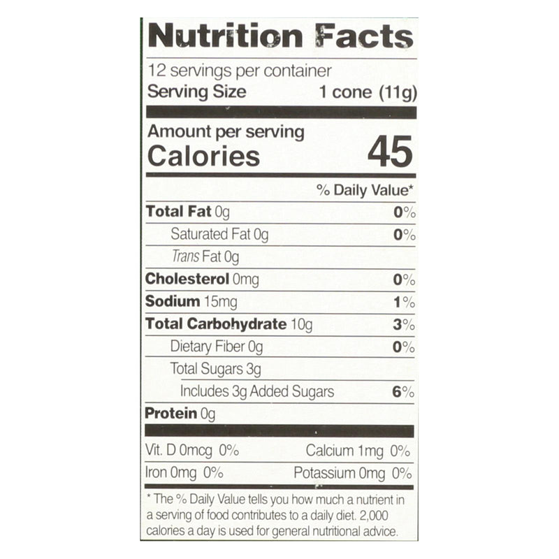 Let's Do Ice Cream Cones - Sugar - Case Of 12 - 4.6 Oz. - GreatEagleInc