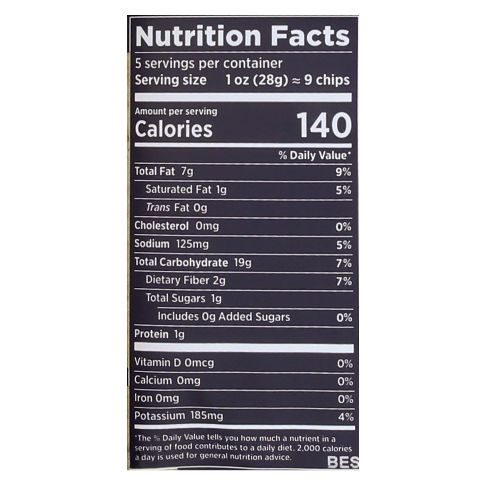 Siete Tortilla Chip - Sea Salt - Case Of 12 - 5 Oz - GreatEagleInc