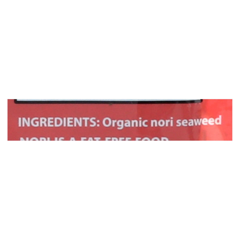 Emerald Cove Organic Pacific Sushi Nori - Toasted - Silver Grade - 10 Sheets - Case Of 6 - GreatEagleInc