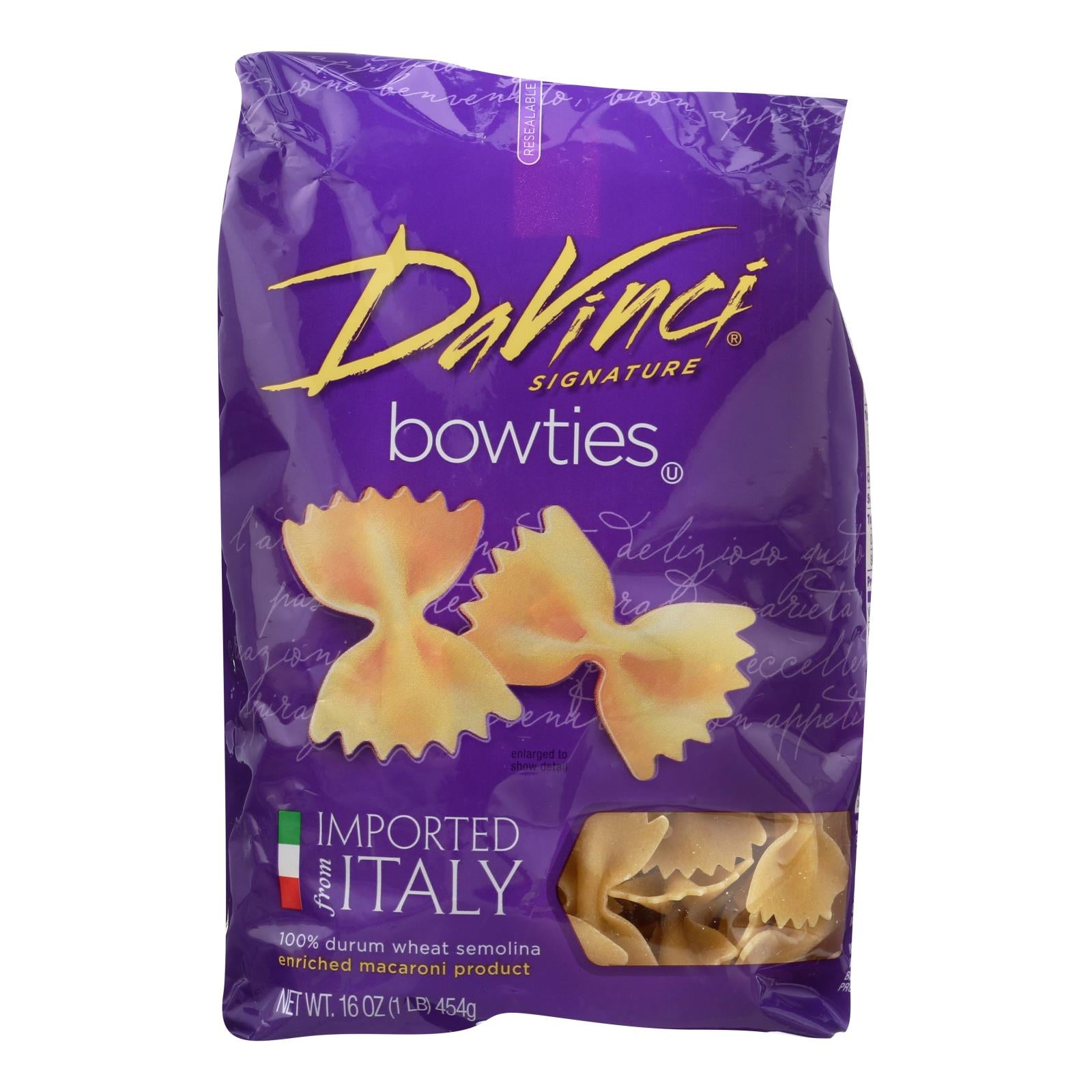 Davinci - Bowties Pasta - Case Of 12 - 1 Lb. - GreatEagleInc