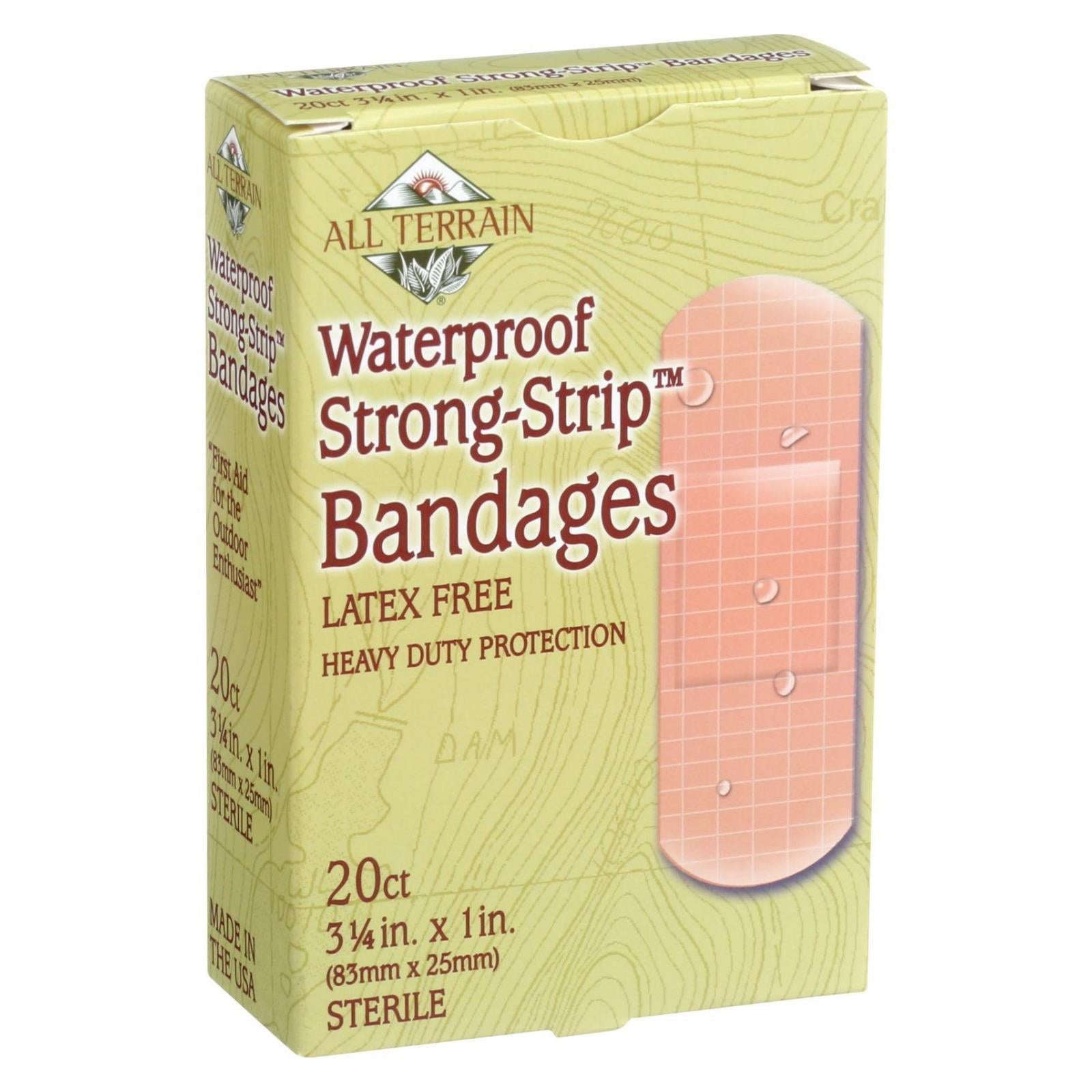 All Terrain - Bandages - Waterproof Strong Strip 1 Inch - 20 Count - GreatEagleInc
