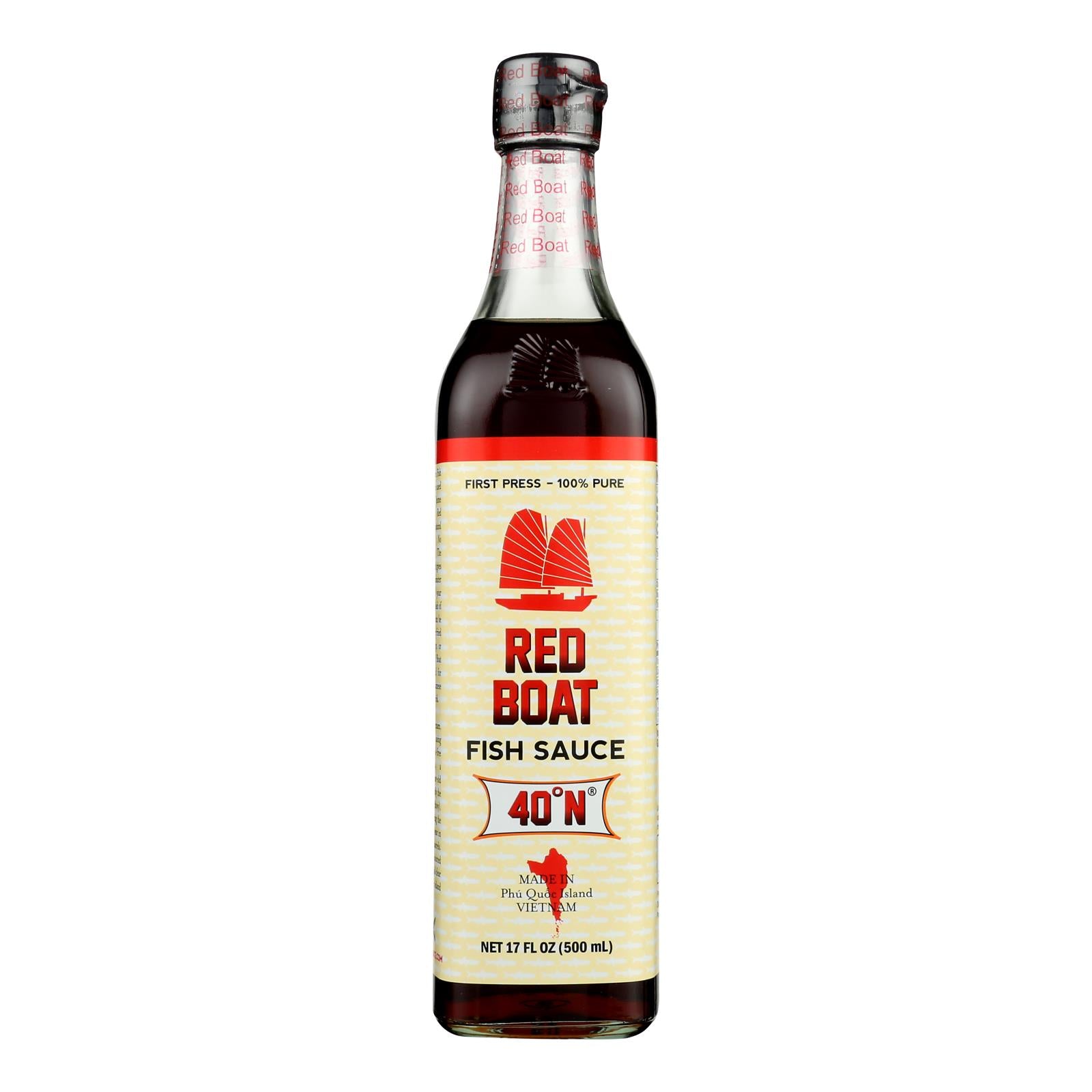 Red Boat Fish Sauce's Primary Ingredient  - Case Of 12 - 17 Oz - GreatEagleInc