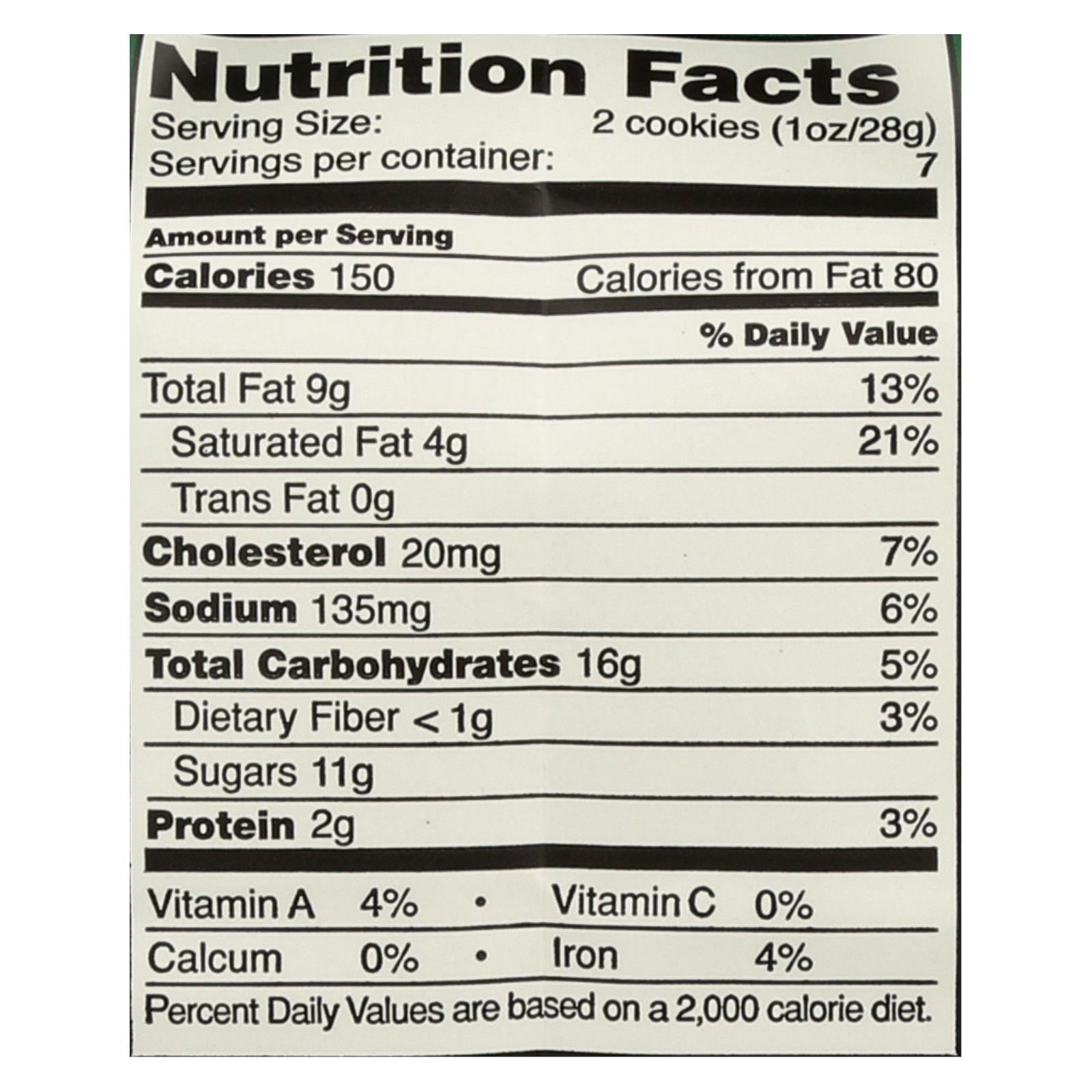 Tate's Bake Shop Chocolate Chip Walnut Cookies - Case Of 12 - 7 Oz. - GreatEagleInc