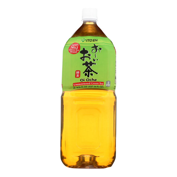 Ito En Oi Ocha Unsweetened Green Tea  - Case Of 6 - 2 Ltr - GreatEagleInc
