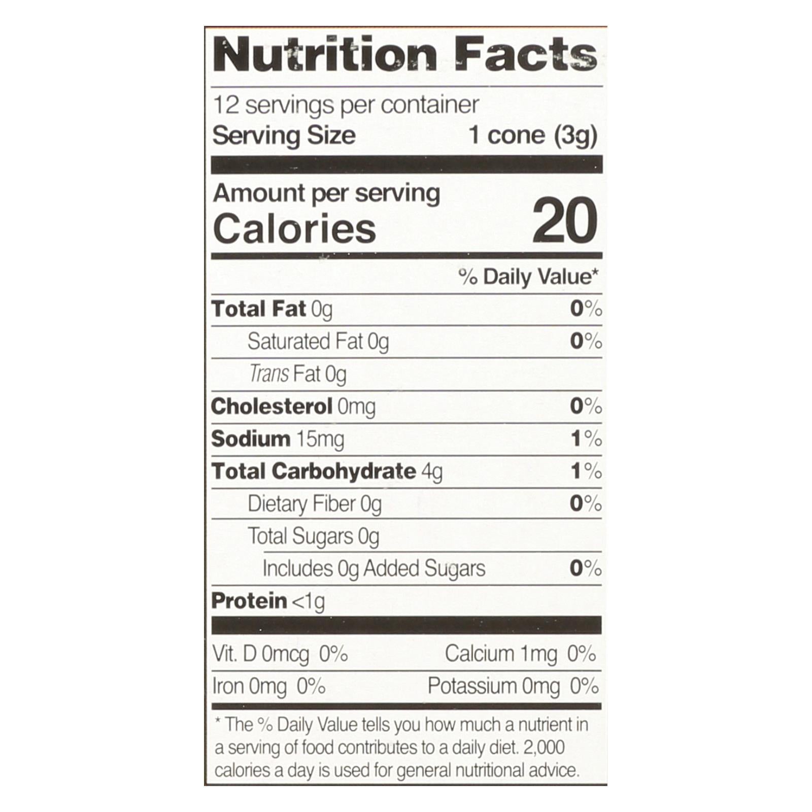 Let's Do Organics Ice Cream Cones - Organic - Case Of 12 - 1.2 Oz. - GreatEagleInc