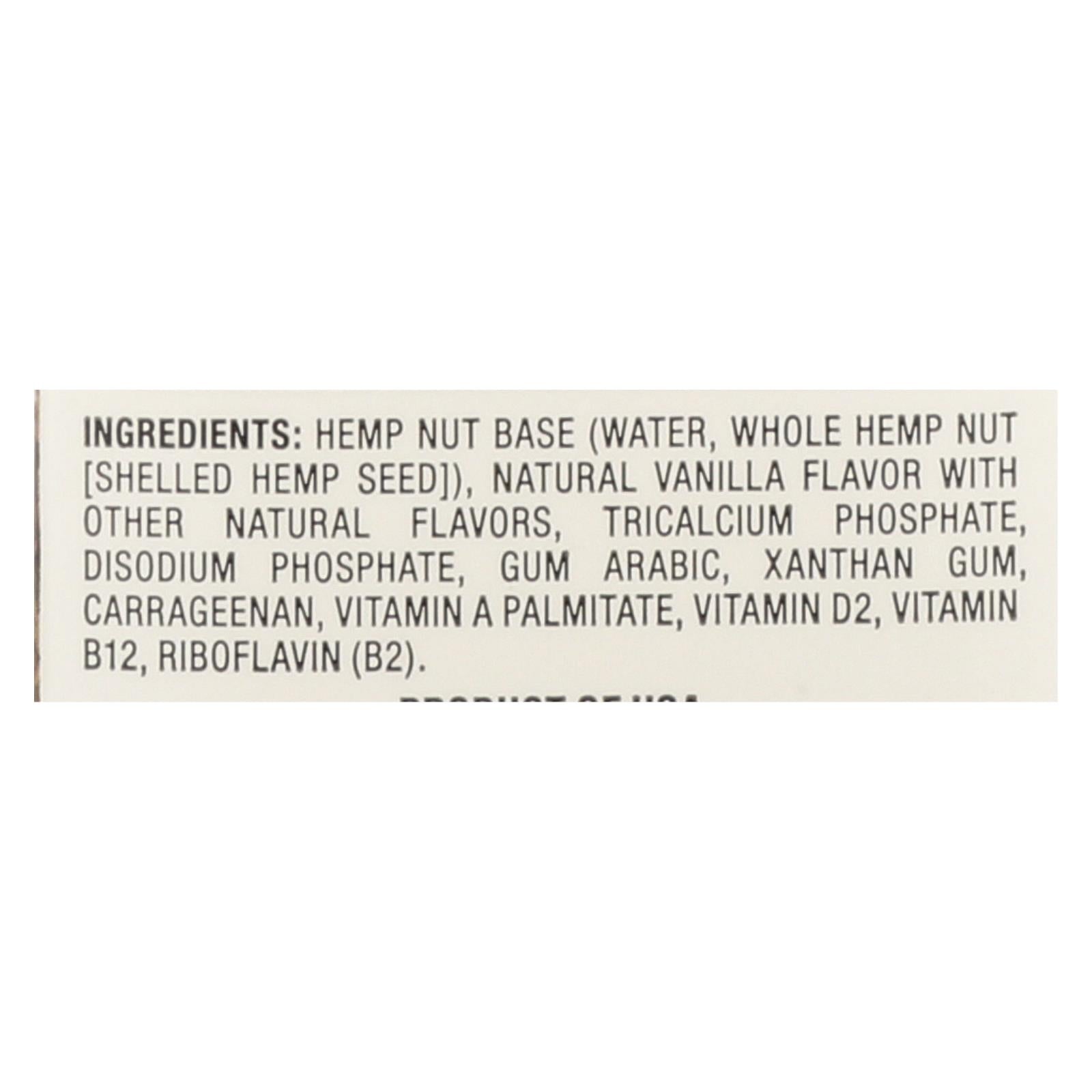 Pacific Natural Foods Hemp Original - Unsweetened - Case Of 12 - 32 Fl Oz. - GreatEagleInc