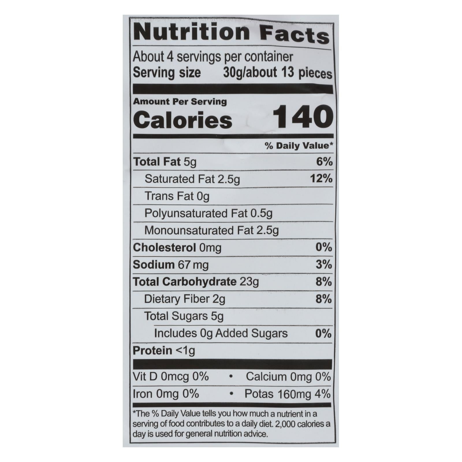 Artisan Tropic Cassava Strips - Sea Salt - Case Of 12 - 4.5 Oz. - GreatEagleInc