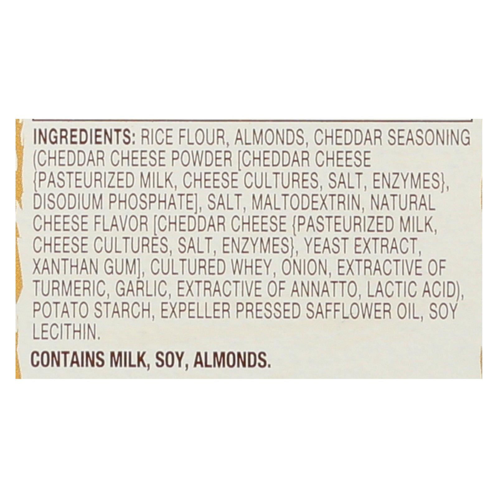 Blue Diamond - Nut Thins - Cheddar Cheese - Case Of 12 - 4.25 Oz. - GreatEagleInc