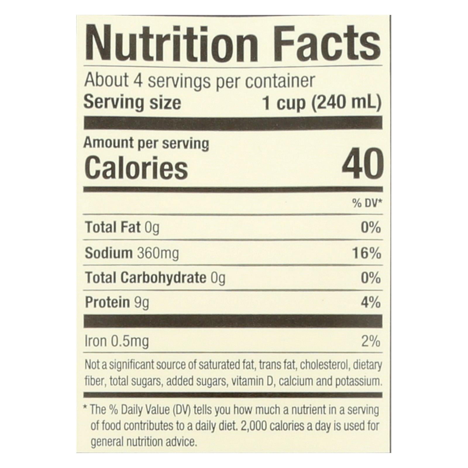 Pacific Natural Foods Organic Beef Bone Broth - Case Of 12 - 32 Fz - GreatEagleInc