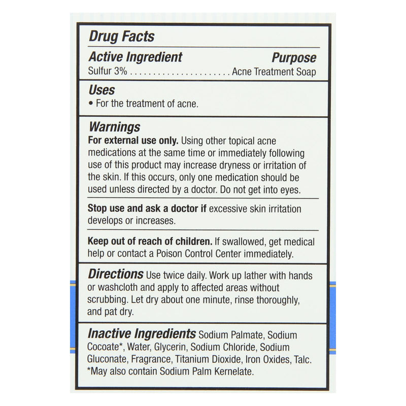 Grandpa's Thylox Acne Treatment Bar Soap With Sulfur - 3.25 Oz - GreatEagleInc