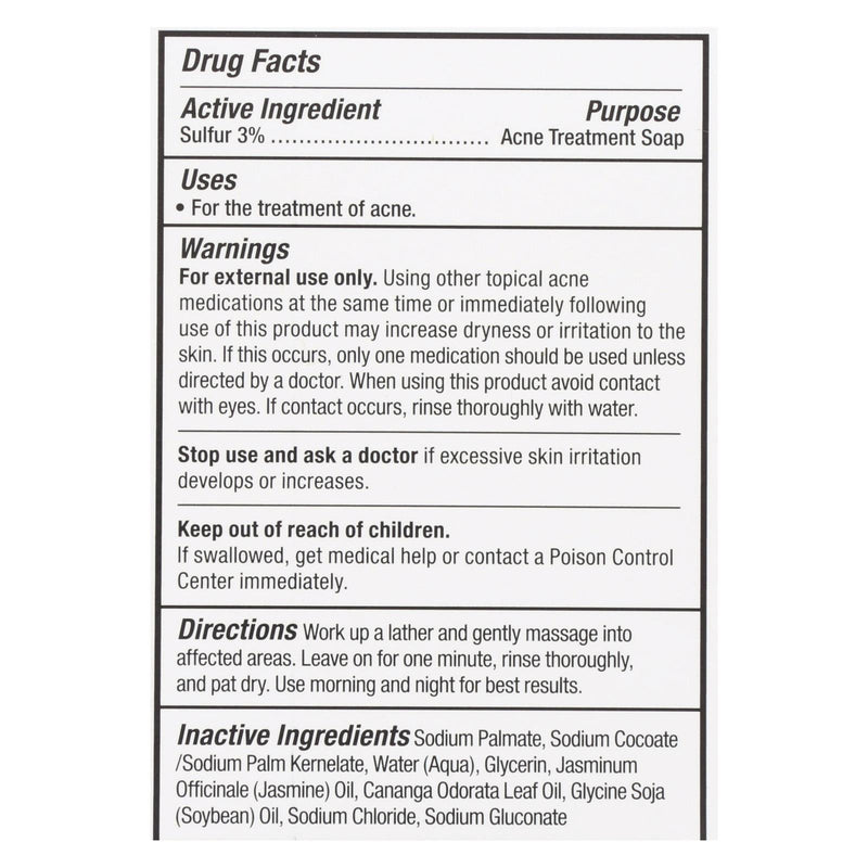 Grandpa's Thylox Acne Treatment Bar Soap With Sulfur - 3.25 Oz - GreatEagleInc