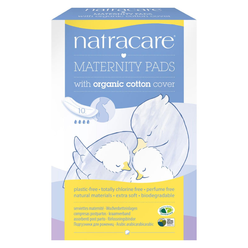 Natracare New Mother Natural Maternity Pads - 10 Pads - GreatEagleInc