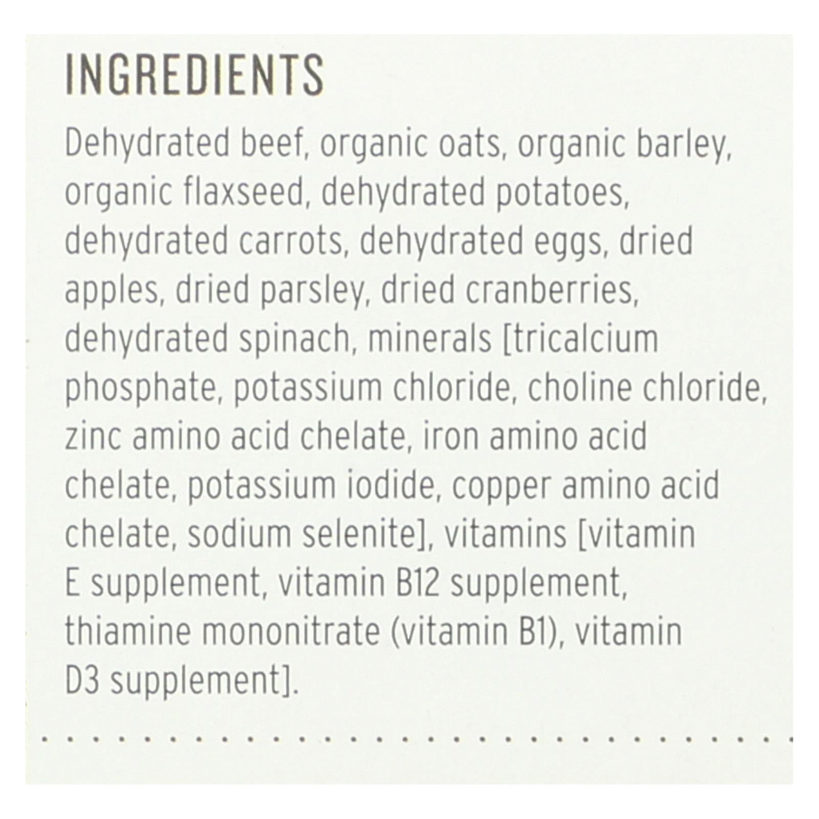 The Honest Kitchen - Dog Food - Whole Grain Beef Recipe - Case Of 6 - 2 Lb. - GreatEagleInc