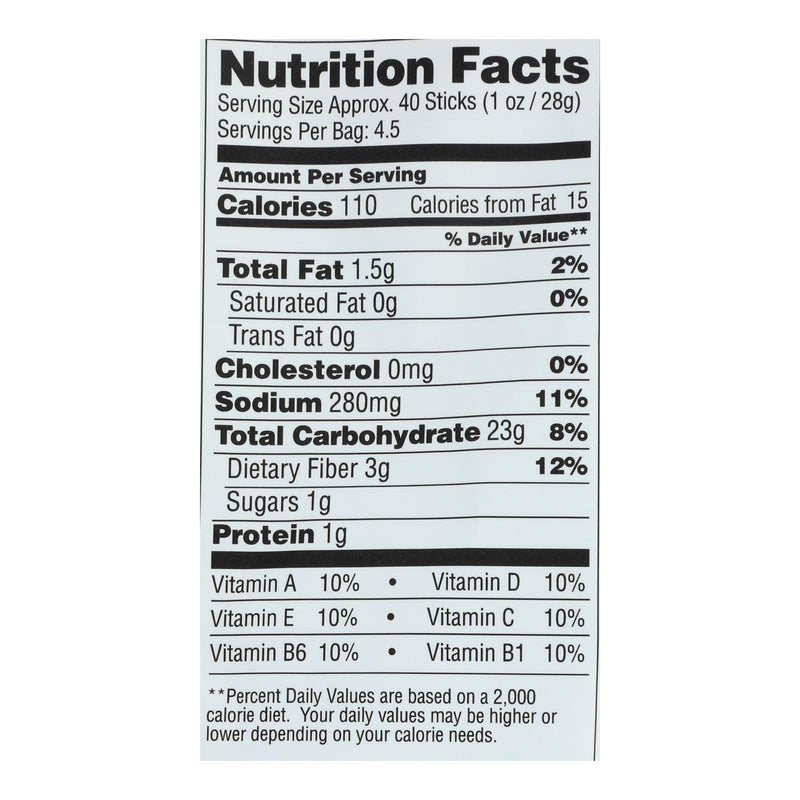 From The Ground Up - Cauliflower Pretzel Sticks - Original - Case Of 12 - 4.5 Oz. - GreatEagleInc