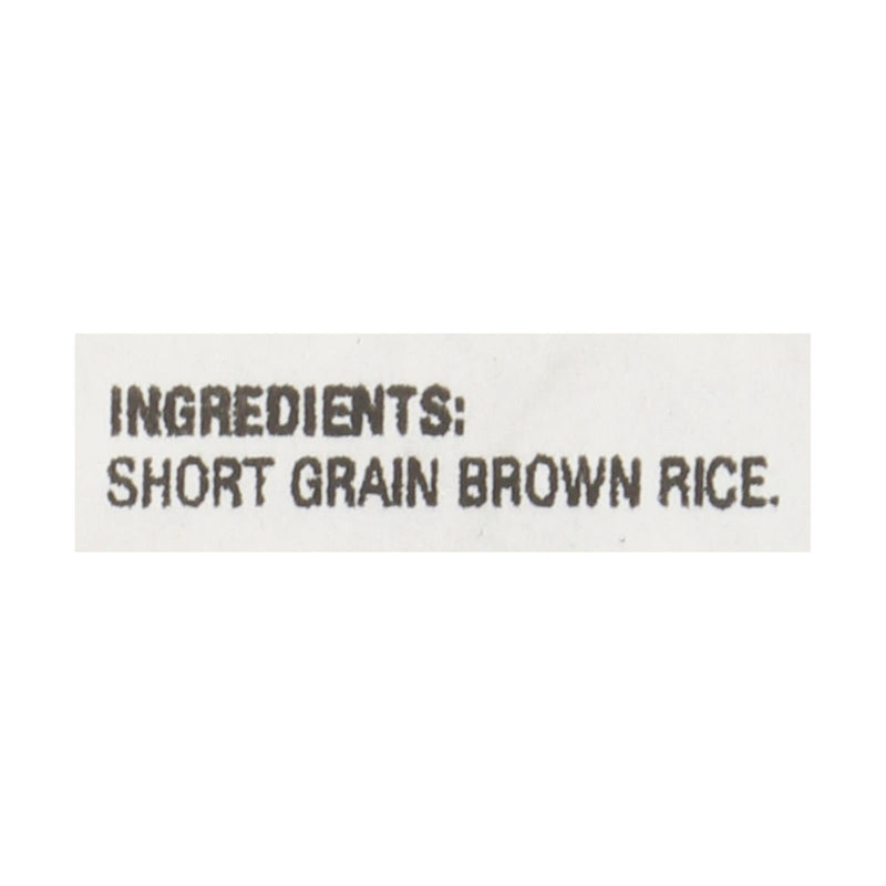 Lundberg Family Farms Brown Short Grain Rice - Case Of 25 Lbs - GreatEagleInc