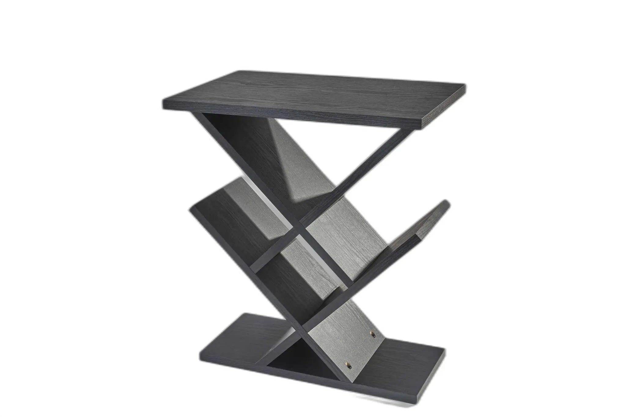 19" Black Solid Wood Pedestal Console Table - GreatEagleInc