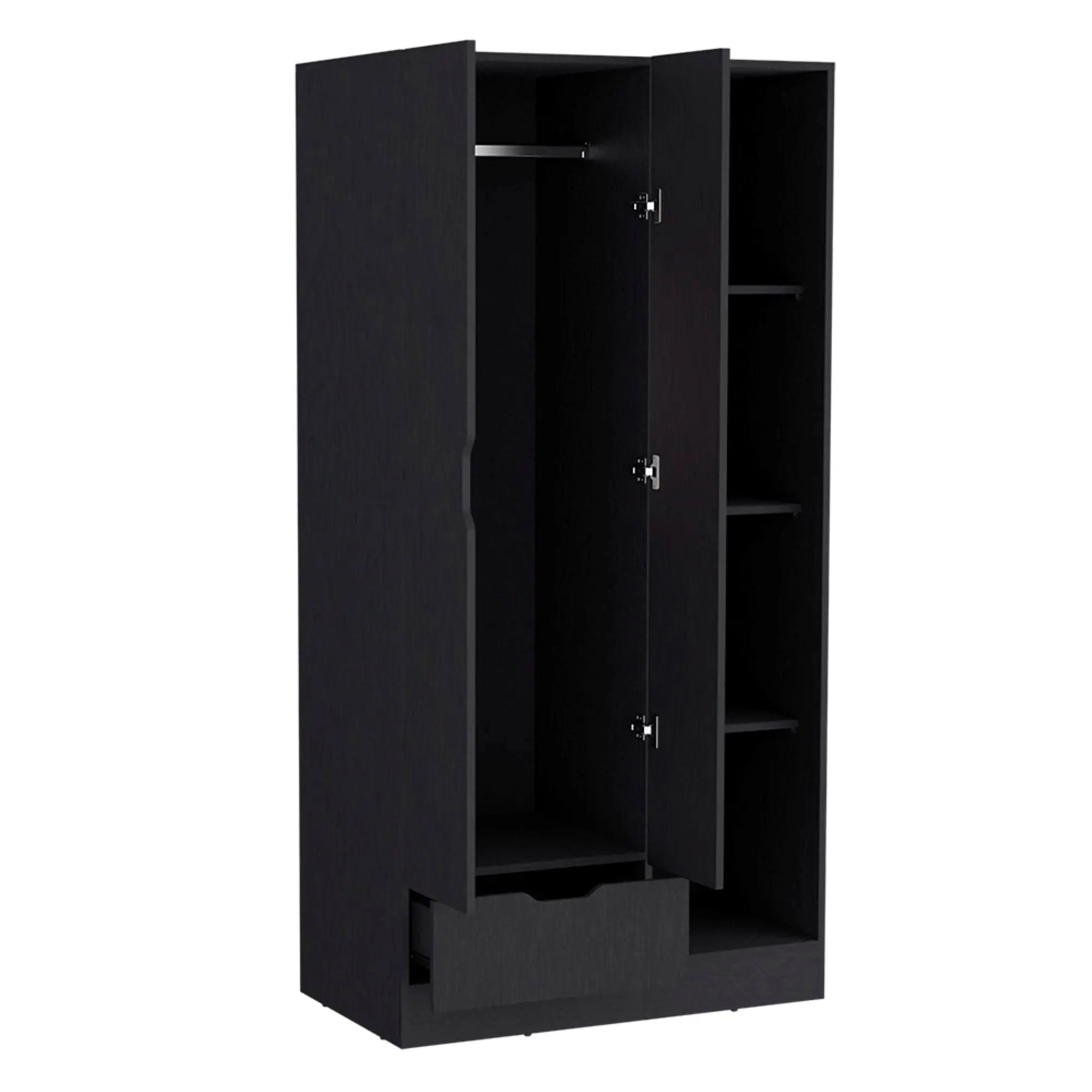 19" Black Wood Corner Accent Chest Homeroots Kitchen & Dining