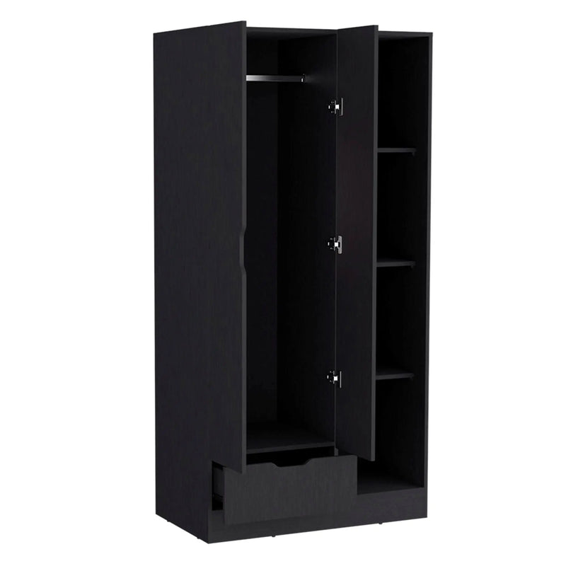 19" Black Wood Corner Accent Chest Homeroots Kitchen & Dining