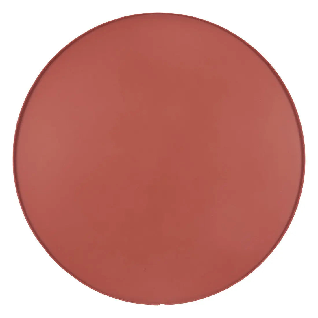 19" Brown Aluminum Round Drum End Table Homeroots Living Room
