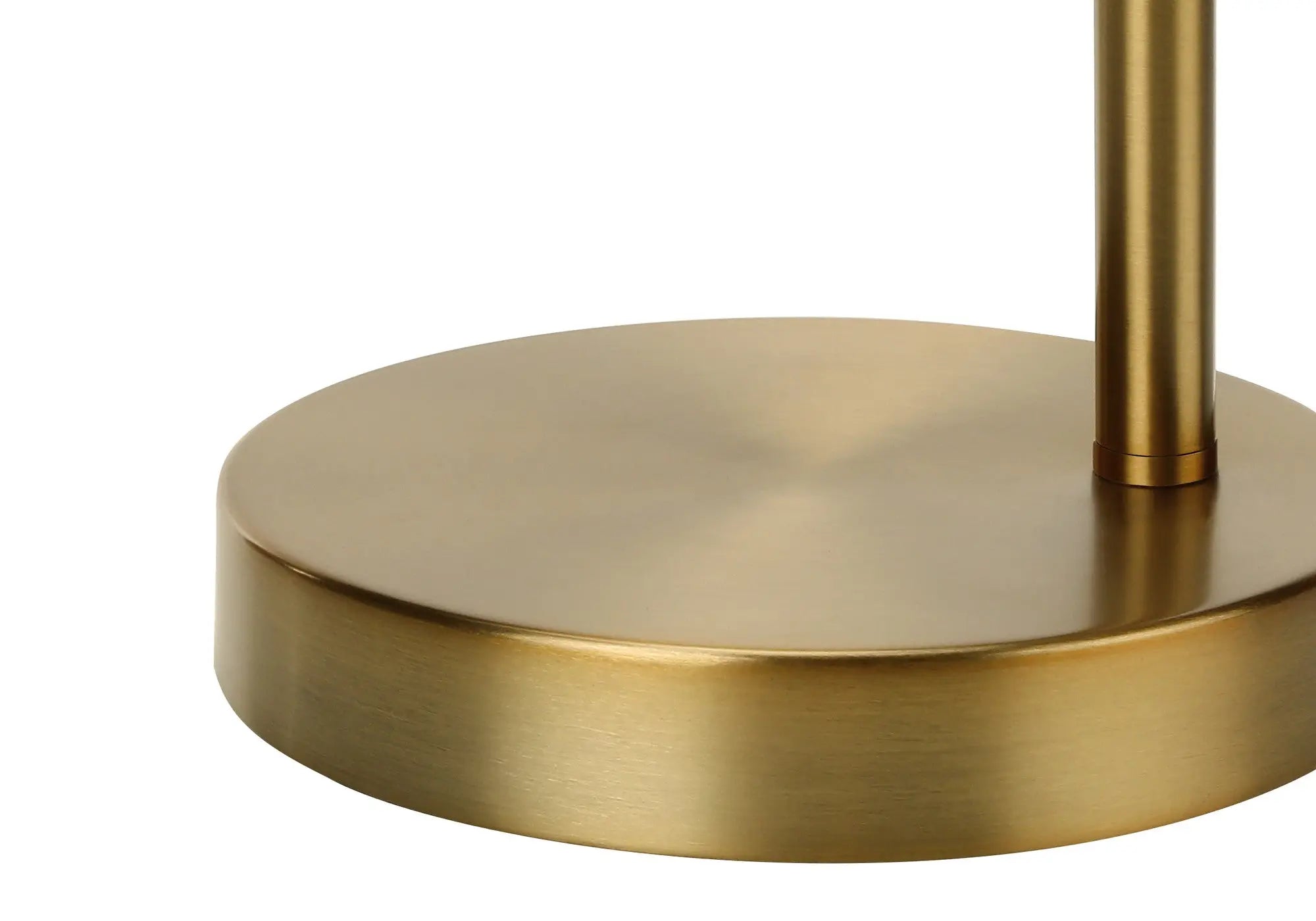 19" Gold Metal Round Table Lamp With Gold Dome Shade Homeroots Lighting