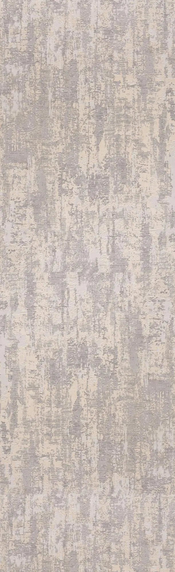 19' Runner Gray And Ivory Abstract Runner Rug Homeroots Home Decor