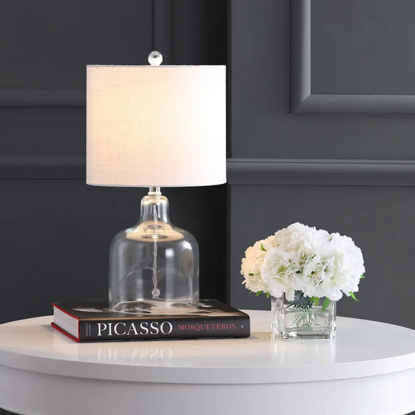 19" Silver Novelty Table Lamp With Drum Shade Homeroots Lighting