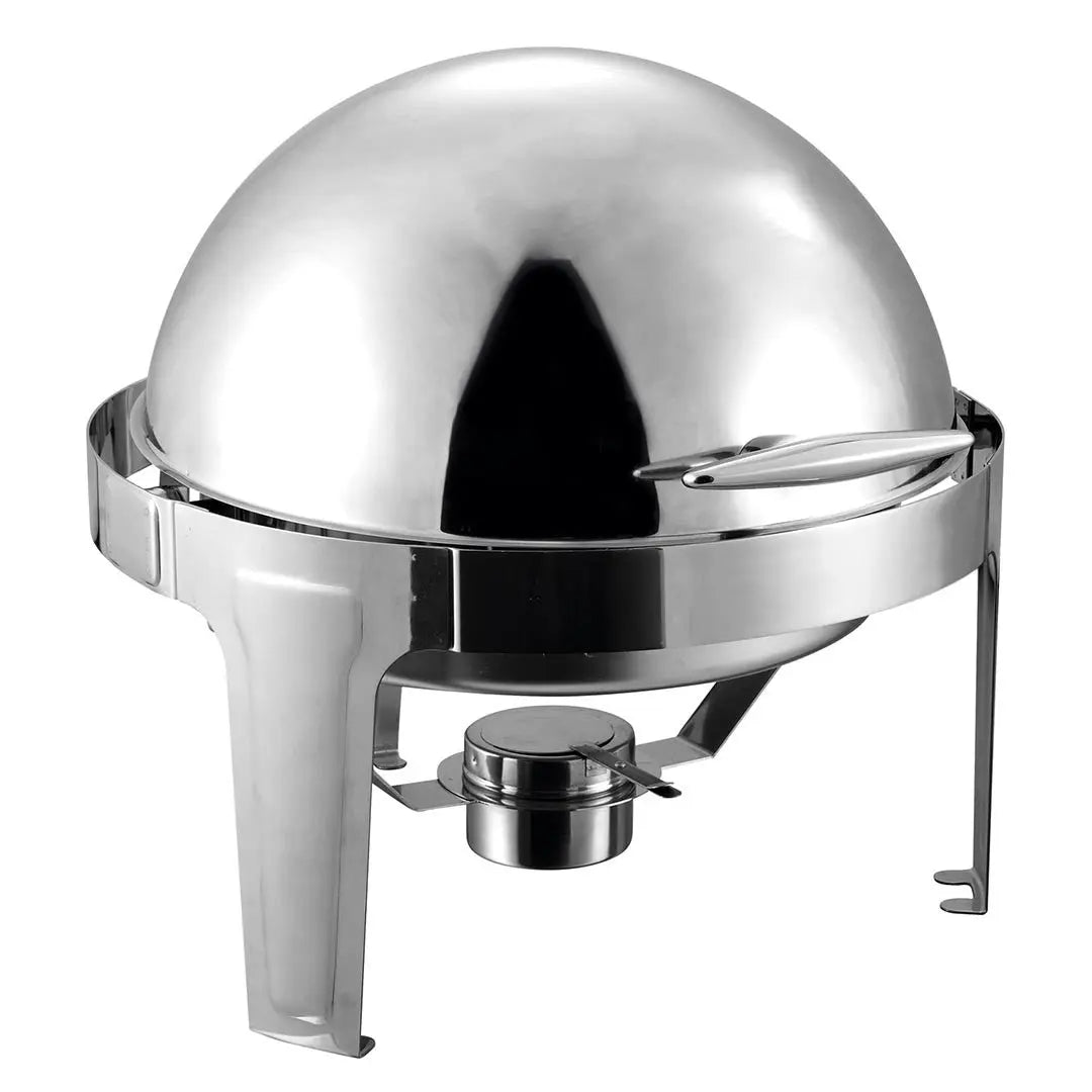 19" Silver Stainless Steel Chafing Dish With Stand Homeroots Kitchen & Dining
