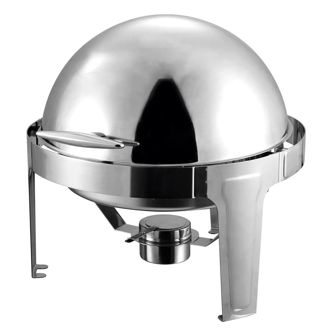 19" Silver Stainless Steel Chafing Dish With Stand Homeroots Kitchen & Dining