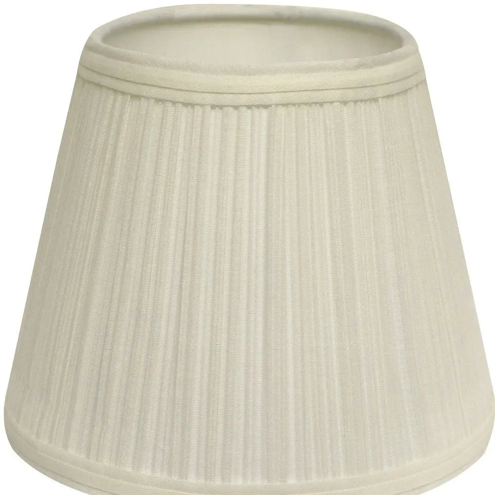 19" White Empire Slanted Broadcloth Lampshade Homeroots Lighting
