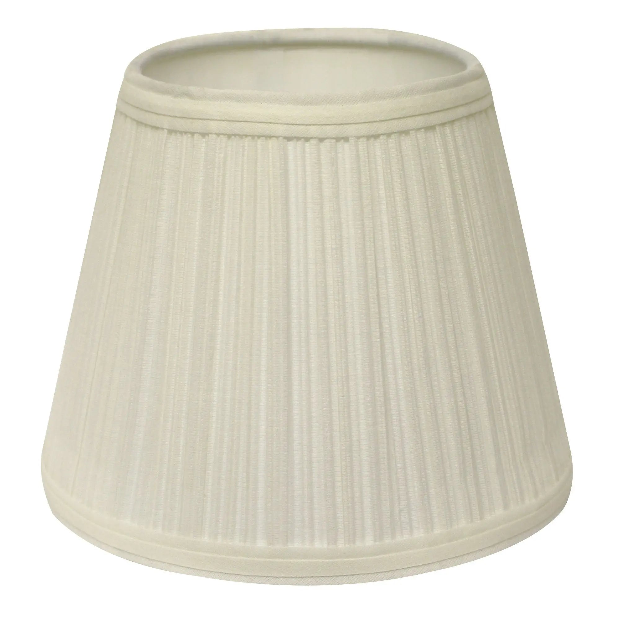 19" White Empire Slanted Broadcloth Lampshade Homeroots Lighting