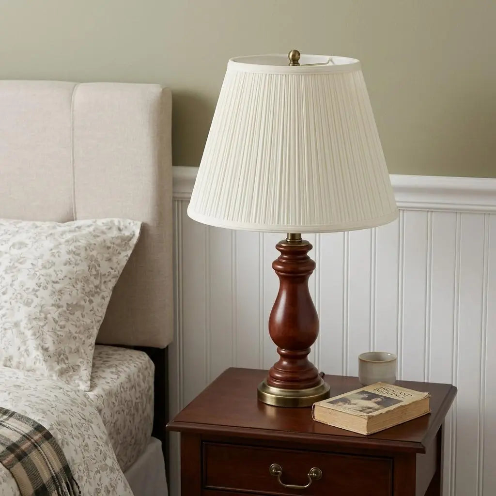 19" White Empire Slanted Broadcloth Lampshade Homeroots Lighting