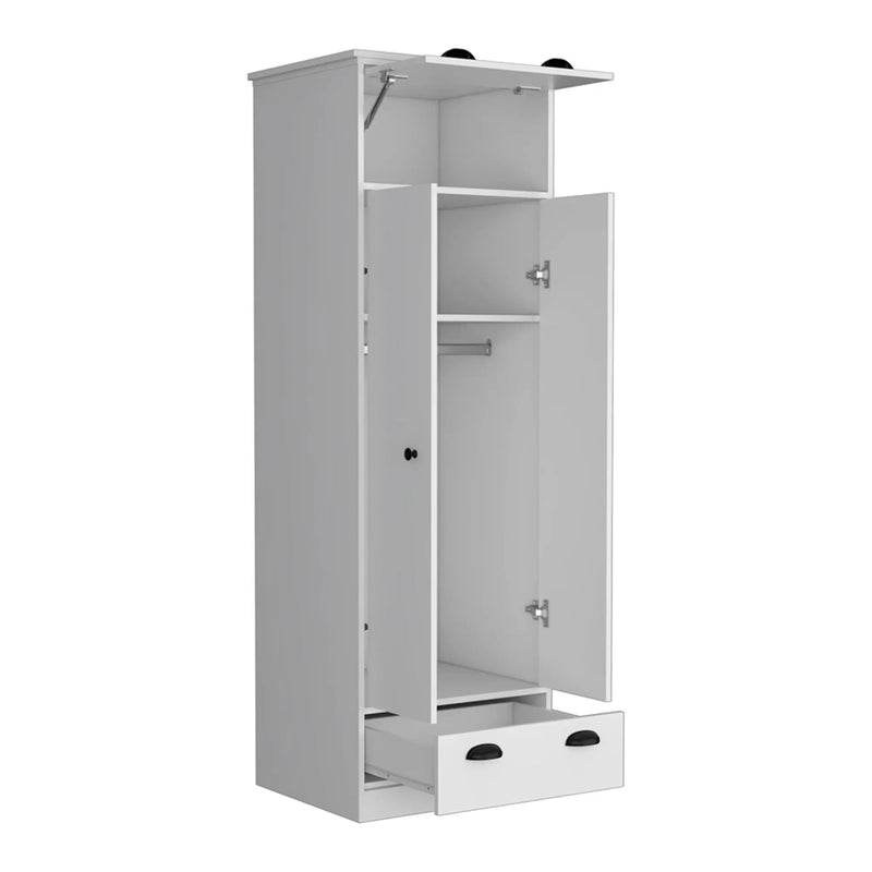 19" White Wood Corner Accent Chest Homeroots Kitchen & Dining
