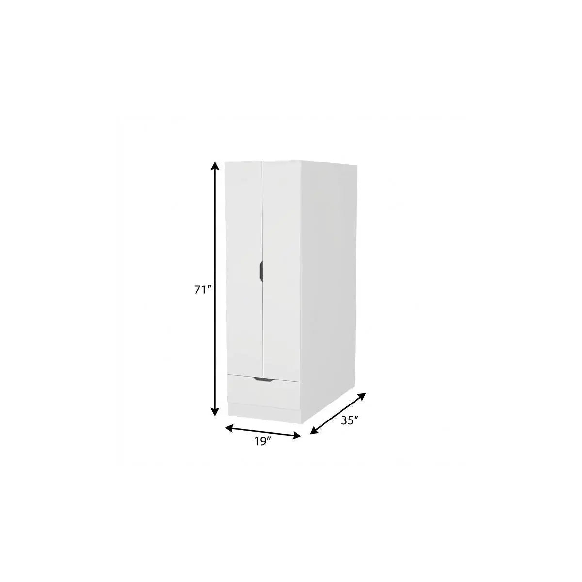 19" White Wood Corner Accent Chest Homeroots Kitchen & Dining